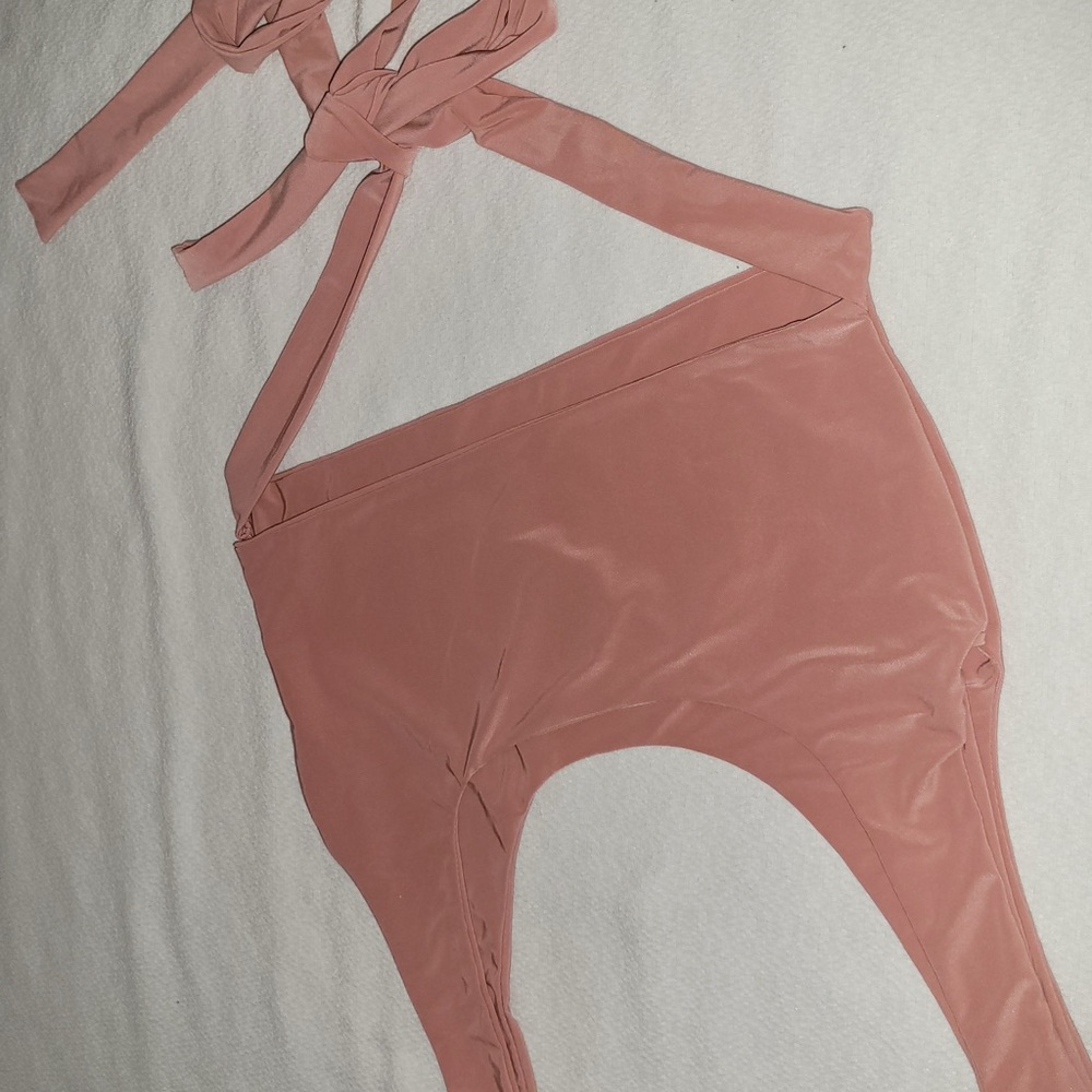 Pink Halter Bodysuit